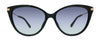 Moschino MOS069/S 9O 0807 Black Cateye Sunglasses