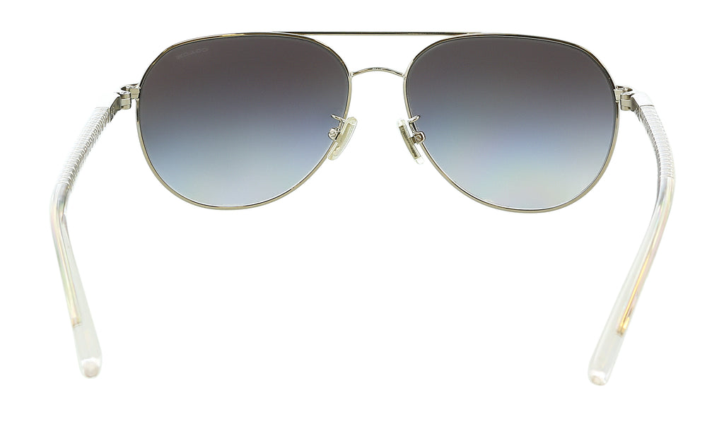 Coach 0HC7053 922611 Silver/Crystal Aviator Sunglasses