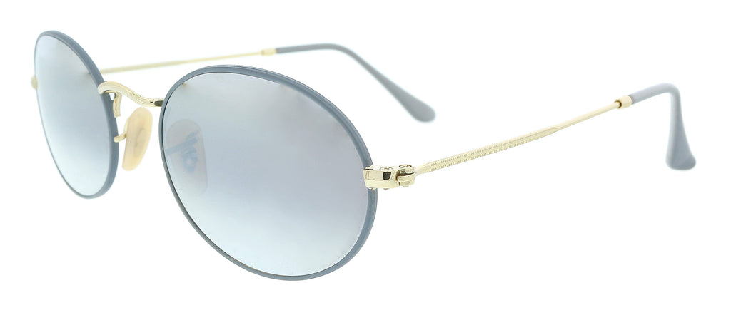 Ray-Ban  Matte Grey Oval Sunglasses