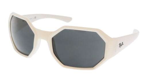 Ray-Ban 0RB4337 649187 Gloss White Square Sunglasses