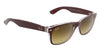 Ray-Ban 0RB2132 605485 New Wayfarer Bordeaux  Square Sunglasses