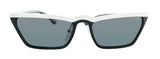 Prada 0PR 19US YC45S0 Cat Walk Black White Cateye  Sunglasses