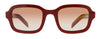 Prada 0PR 11XS 5392F1 Red Square Sunglasses