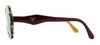 Prada 0PR 06US TH63E2 Striped Bordeaux Round Sunglasses