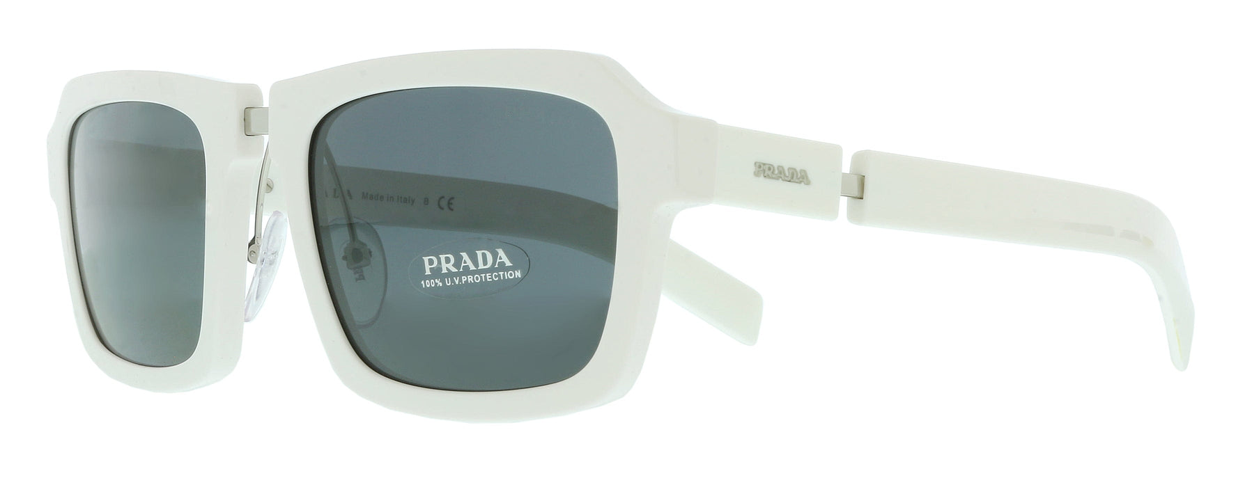 Prada 0PR 09XS 4AO5S0 White Square Sunglasses