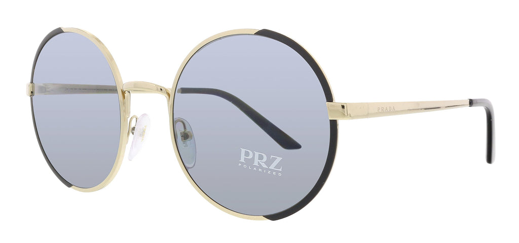 Prada 
 Gold  Round Sunglasses