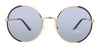 Prada 
0PR 59XS QE35Z1 Gold  Round Sunglasses