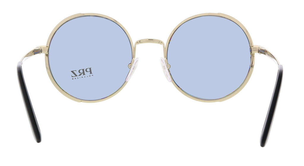 Prada 
0PR 59XS QE35Z1 Gold  Round Sunglasses