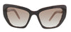 Prada 0PR 08VS ROL0A6 Cat Walk Brown/Spotted Gradient Cateye  Sunglasses