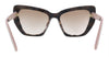 Damaged/Store Return Prada 0PR 08VS ROL0A6 Cat Walk Brown/Spotted Gradient Cateye  Sunglasses