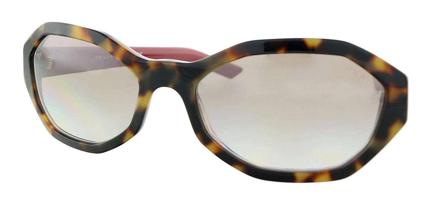 Prada 0PR 20VS 5144O0 Tortoise/Red Oval Sunglasses