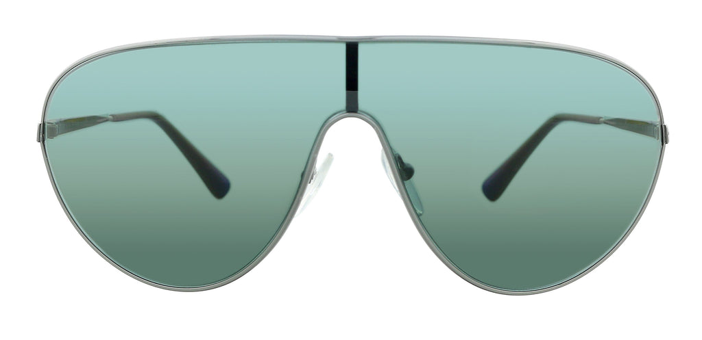 Prada 0PR 55XS 5AV728 Gunmetal Shield Sunglasses