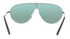 Damaged/Store Return Prada 0PR 55XS 5AV728 Gunmetal Shield Sunglasses