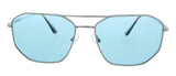 Prada 0PR 64XS 5AV04D Gunmetal Silver Aviator Sunglasses