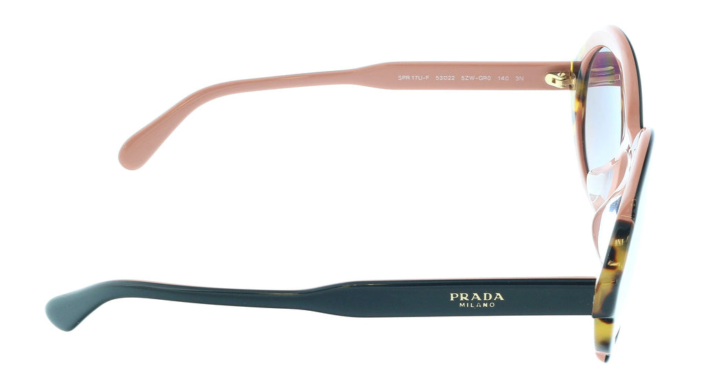 Damaged/ Store Return Prada 0PR 17USF 5ZWGR0 Black Square Sunglasses
