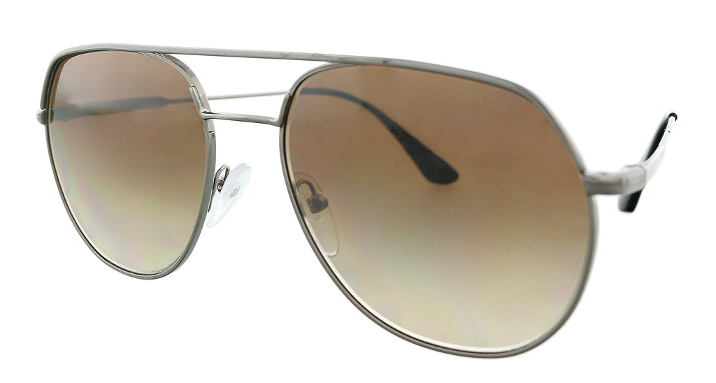 Prada  Gunmetal Aviator Sunglasses