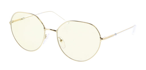 Prada 0PR 65XS ZVN01F Pale Gold Round Sunglasses