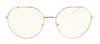 Prada 0PR 65XS ZVN01F Pale Gold Round Sunglasses
