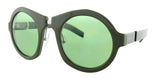 Prada  Green Round Sunglasses