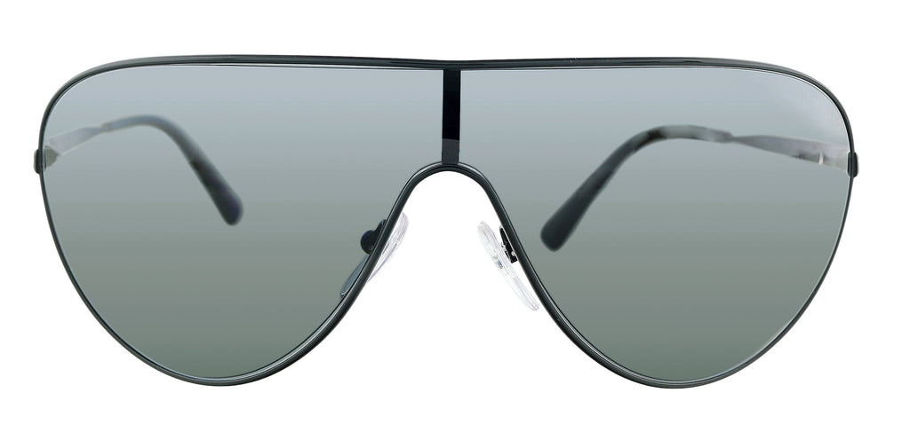Prada 0PR 55XS 1AB5S0 Black Shield Sunglasses