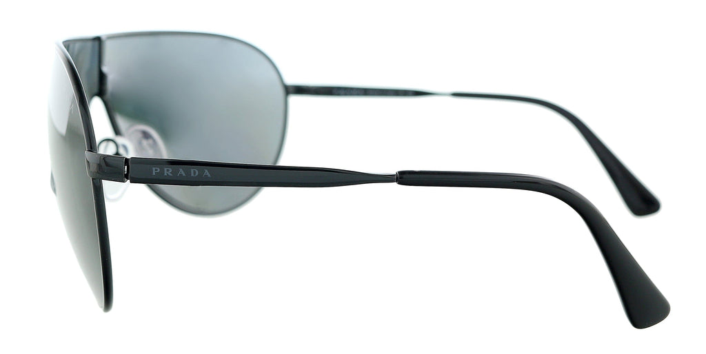 Prada 0PR 55XS 1AB5S0 Black Shield Sunglasses