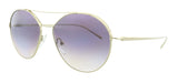 Prada 0PR 56US ZVNNJ0 Gold  Round  Sunglasses
