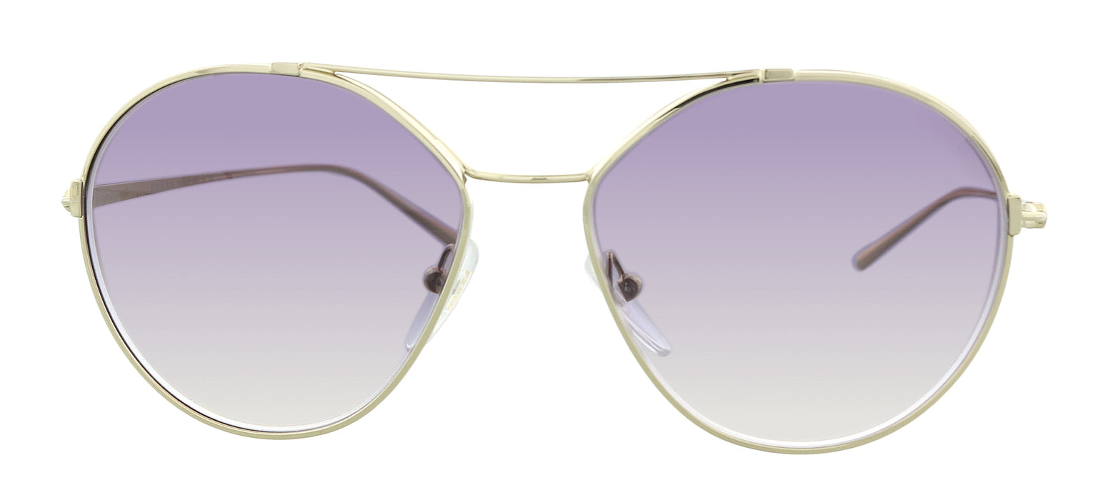 Prada 0PR 56US ZVNNJ0 Gold  Round  Sunglasses
