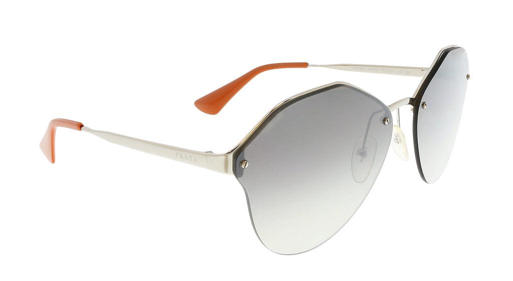 Prada 0PR 64TS 1BC4S1 Cat Walk Silver Cateye  Sunglasses