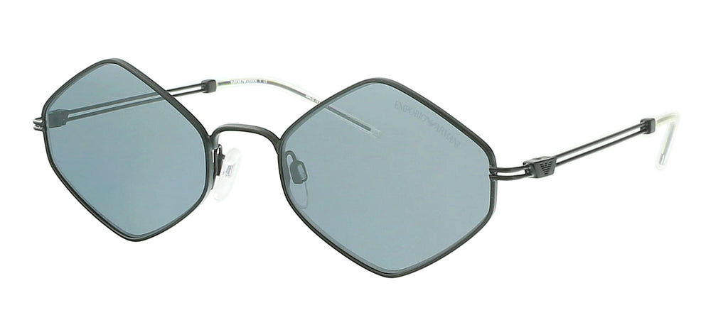 Emporio Armani  Black Irregular Diamon Sunglasses