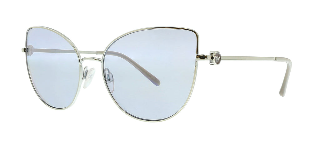 Emporio Armani  Silver Cateye Sunglasses