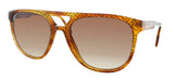 Burberry  Brown Black Pilot Logo Pattern Sunglasses