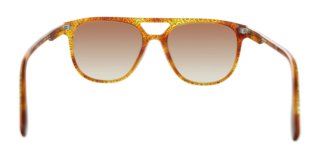 Burberry 0BE4302 382313 Brown Black Pilot Logo Pattern Sunglasses