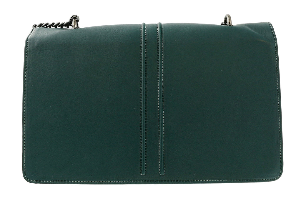 Pierre Cardin Teal Leather Medium Structured Shoulder Bag
