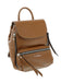 Pierre Cardin Brown Leather Small Fashion Backpack