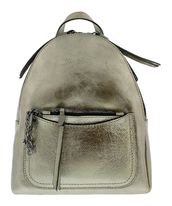 Pierre Cardin Bronze Leather Metallic Large Fashion Backpack