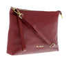 Pierre Cardin Cherry Leather Simple Everyday Small Clutch Crossbody Pouch