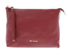 Pierre Cardin Cherry Leather Simple Everyday Small Clutch Crossbody Pouch