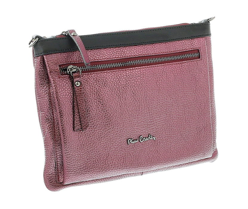 Pierre Cardin Campari Leather Structured Square Shoulder Bag