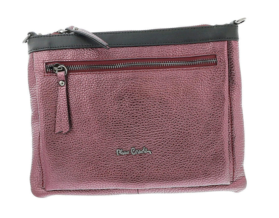 Pierre Cardin Campari Leather Structured Square Shoulder Bag