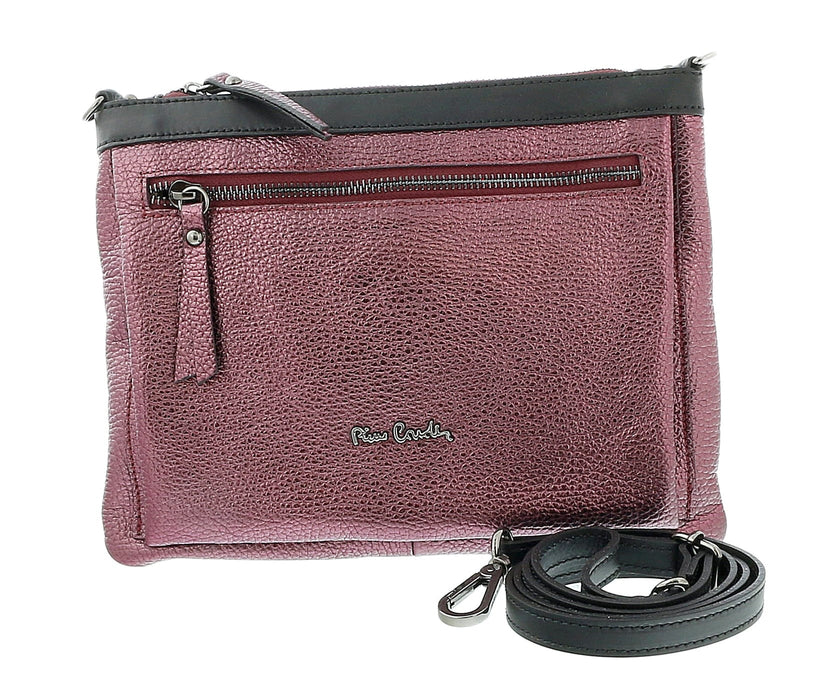 Pierre Cardin Campari Leather Structured Square Shoulder Bag