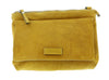 Pierre Cardin Yellow Leather Medium Suede Shoulder Bag