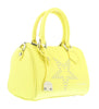 Pierre Cardin Bright Yellow Leather Star Studded Medium Fashion Satchel Bag