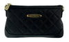 Pierre Cardin Navy Blue Leather Quilted Crossbody Bag