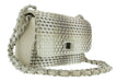 Pierre Cardin Beige Tweed Cotton Small Shoulder Bag