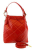 Pierre Cardin  Red Structured Tweed Canvas Shopper Tote