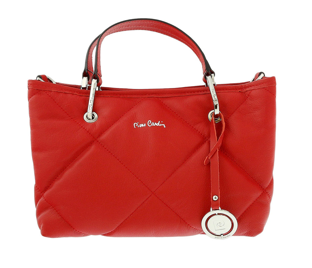 Pierre Cardin Medium  Red Soft Quilted Shopper Tote