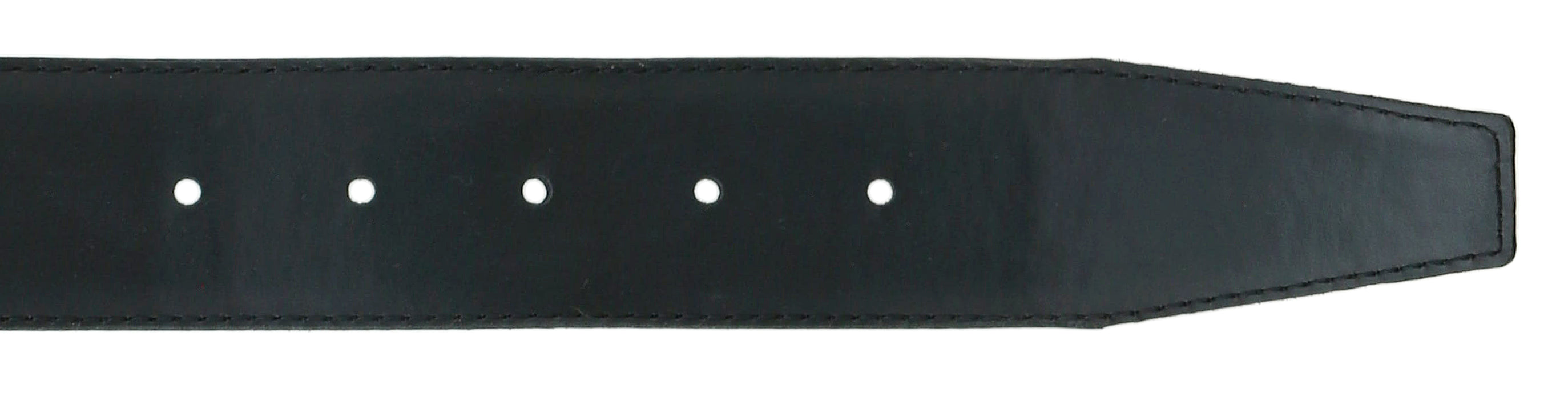 Pierre Cardin Shiny Black  Embossed Classic Buckle Adjustable Belt Adjustable Mens Belt-