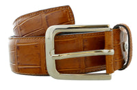 Pierre Cardin Shiny Black Croc Embossed Classic Buckle Adjustable Belt Adjustable Mens Belt-