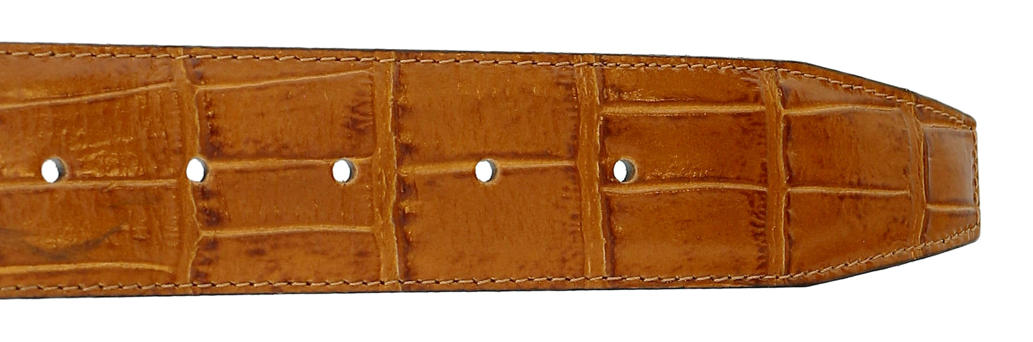 Pierre Cardin Shiny Brown  Embossed Classic Buckle Adjustable Belt Adjustable Mens Belt-