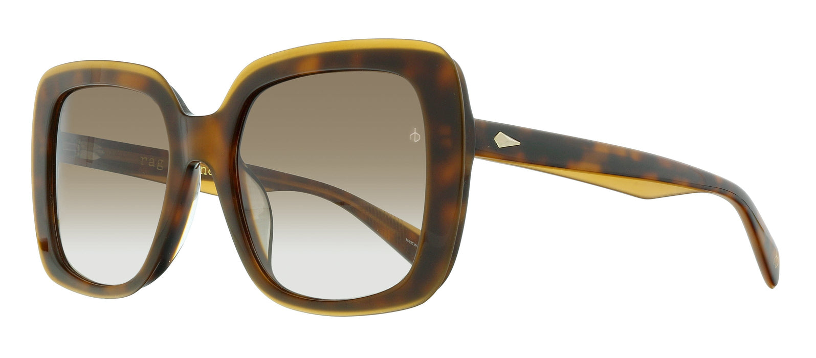Rag And Bone RNB1033/G/S HA 0GPH Havana Orange  Sunglasses